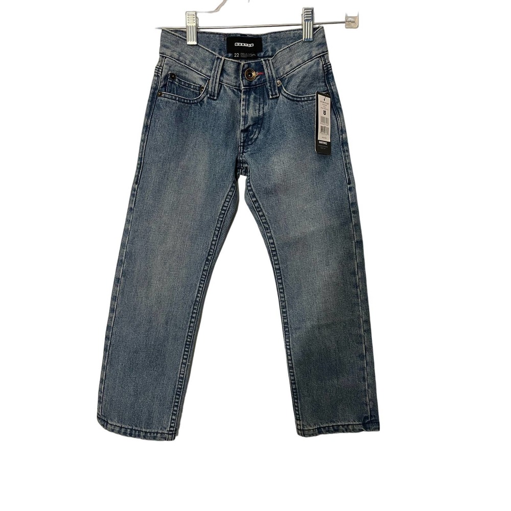 New Burton boys mid fit light jeans size 22 (6 )